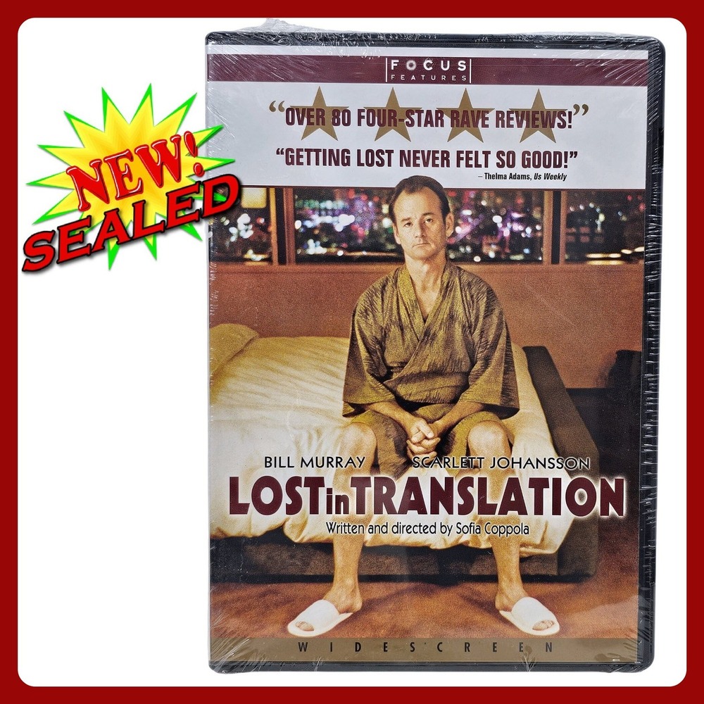 Lost in‎ Translation DVD Widescreen New Sealed Bill Murray Sofia Coppola 2003